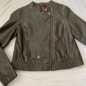 Olive Leather Jacket